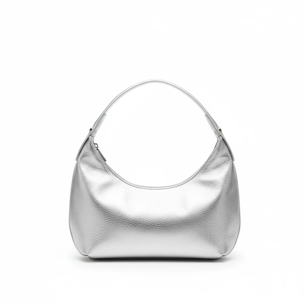 silver ballet handbag