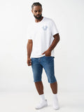 True Religion T-Shirt Filled Hs Script Buddha Optic White
