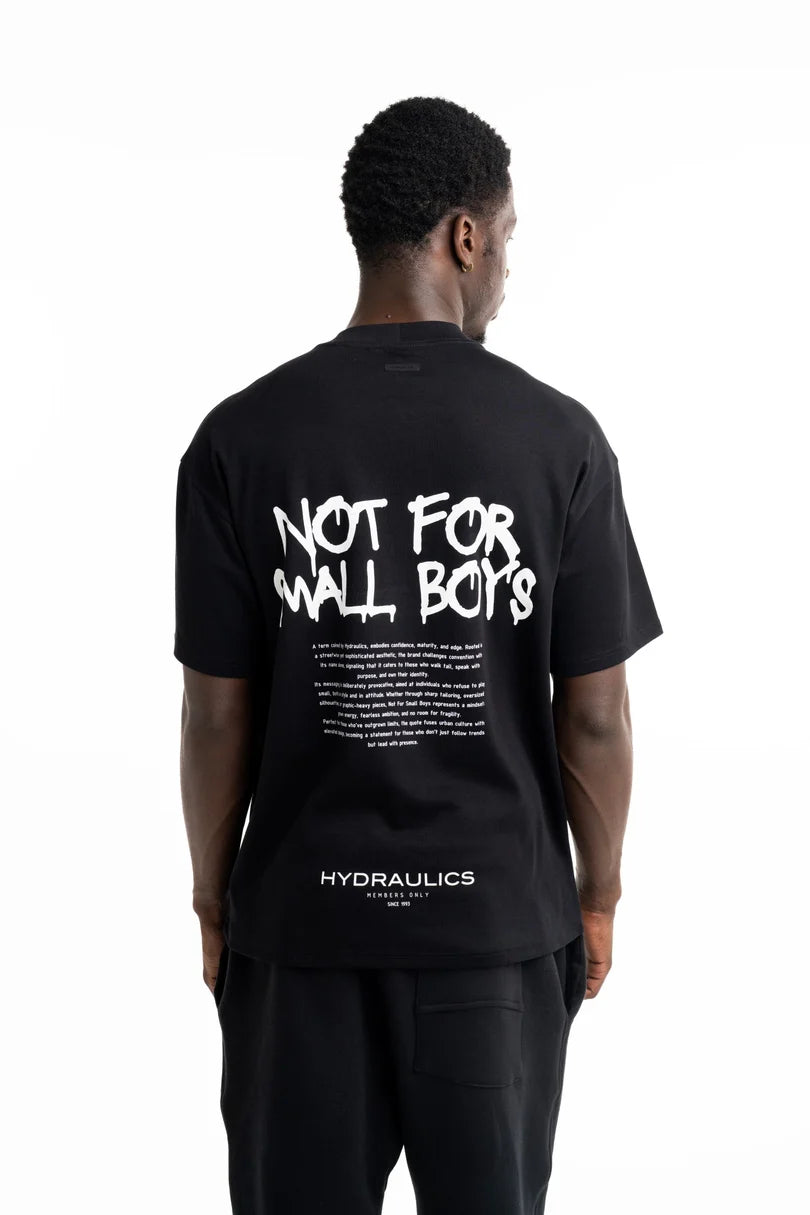 Hydraulics Men's Not For Small Boys V4 Oversized Fit T Shirt Black