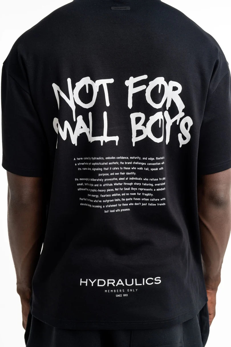 Hydraulics Men's Not For Small Boys V4 Oversized Fit T Shirt Black