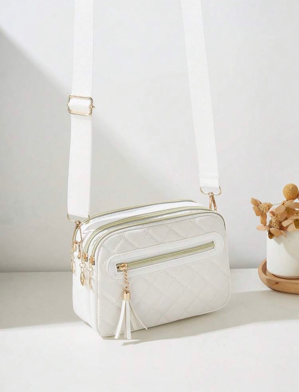 White Elmera handbag
