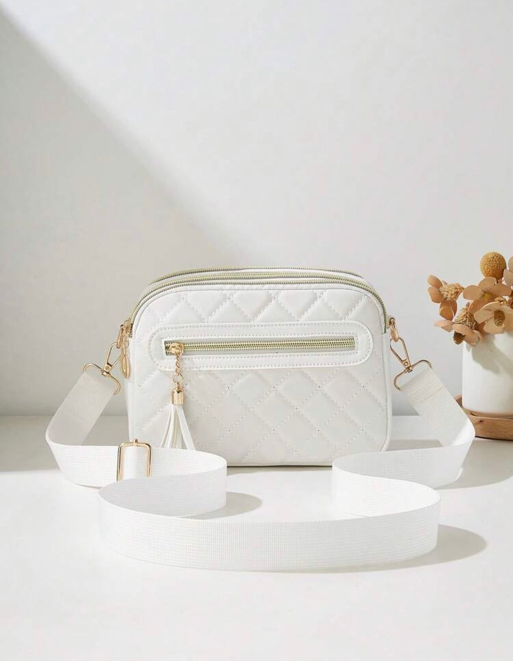 White Elmera handbag