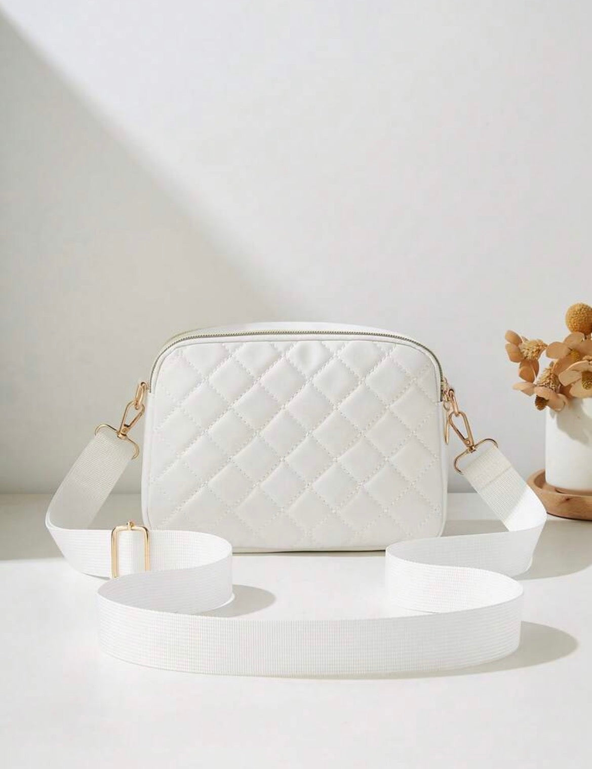 White Elmera handbag