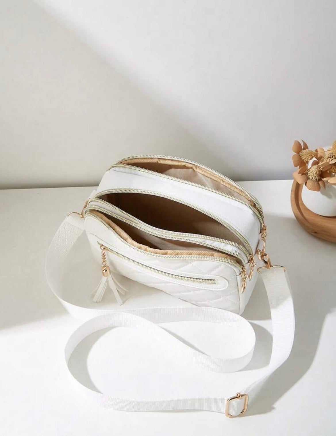 White Elmera handbag
