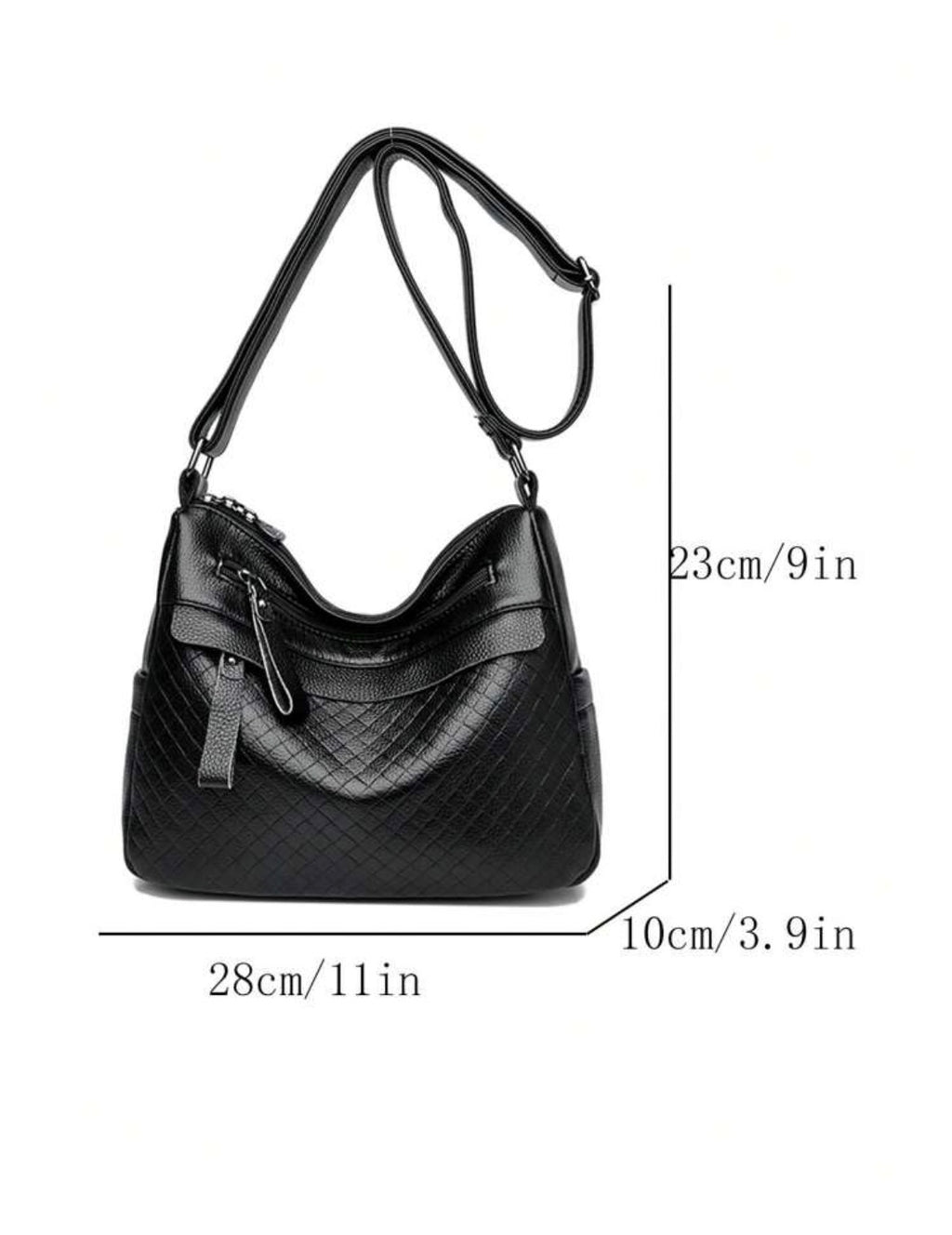 Black Coal Meta Handbag
