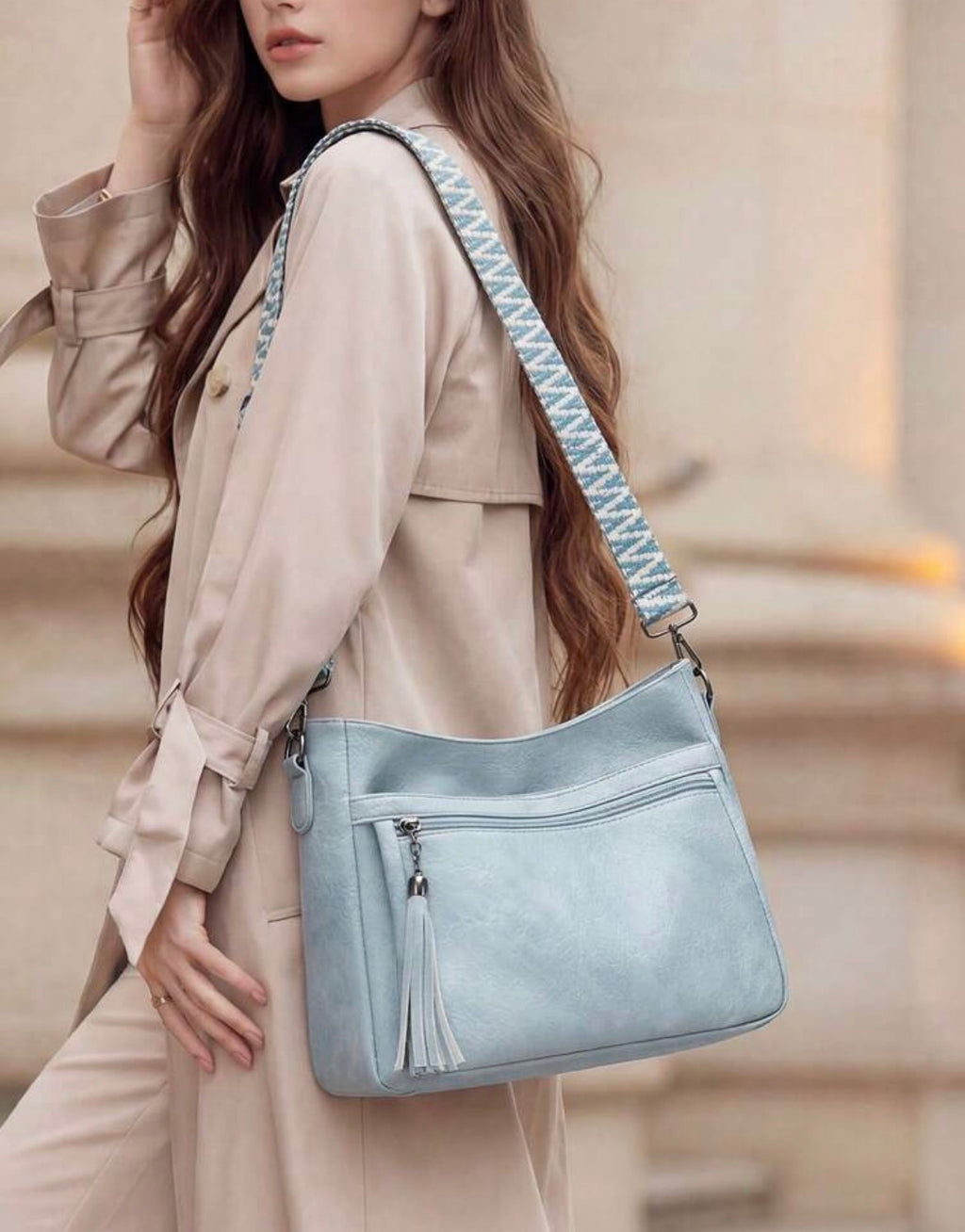 Blue Tiffany shoulder bag