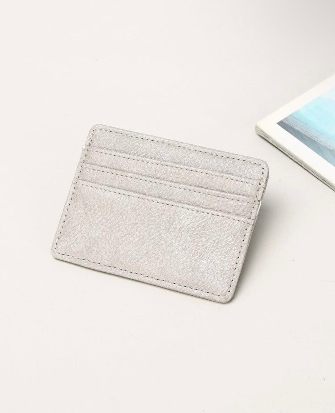 Milky White card case