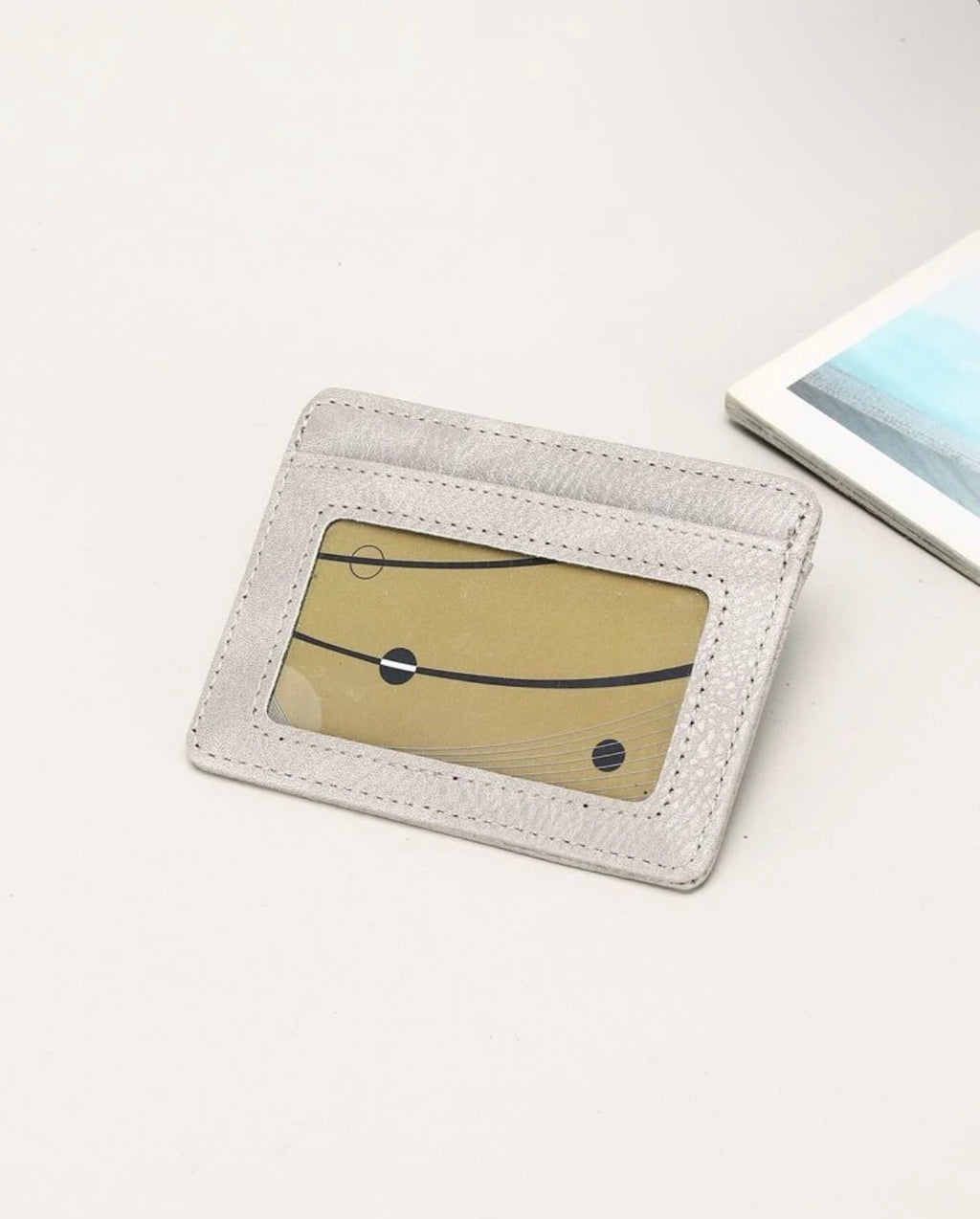 Milky White card case