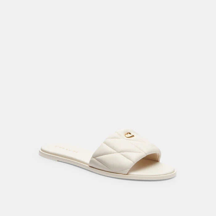 Coach Holly Quilted Leather Sandal — Slip-On Flat