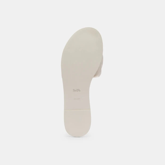 Coach Holly Quilted Leather Sandal — Slip-On Flat