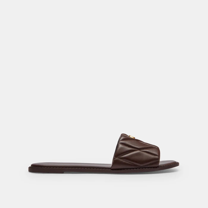 Coach Holly Quilted Leather Sandal — Slip-On Flat