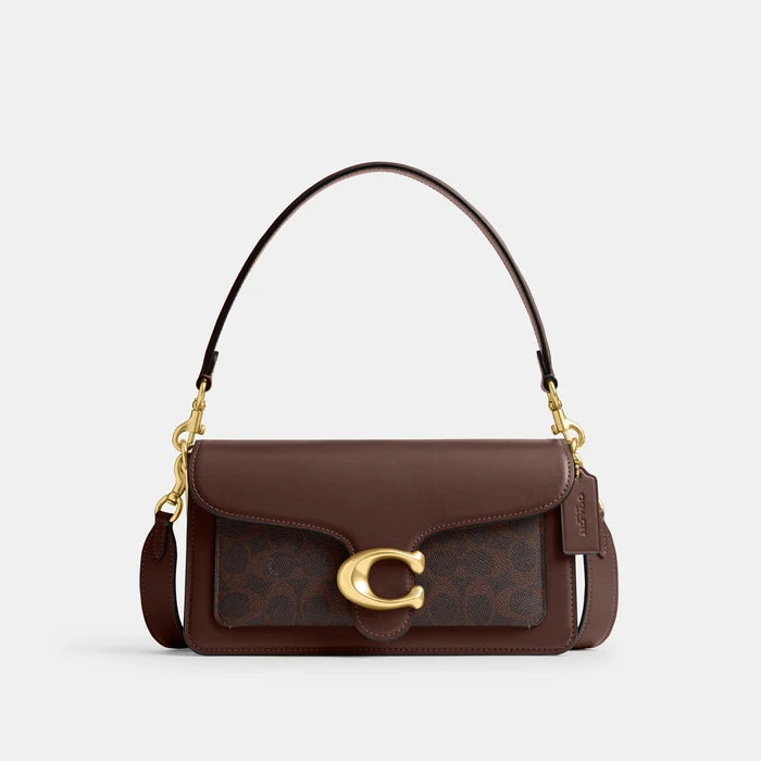 Coach Tabby Shoulder Bag 26 — Signature Canvas & Leather Trim