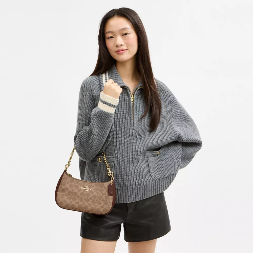 Coach Teri Shoulder Bag In Signature Canvas